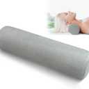Cervical Neck Roll Foam Pillow, Bolster Pillow, Round Neck Pillows Support for Sleeping, Bolster Pillow for Bed, Legs, Back and Yoga, Ideal for Spine and Neck Support (4" x 17")