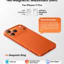TORRAS for iPhone 17 Pro Case, Slim Fit, Ultra Thin Lightweight Minimal Design, Secure Grip & Silky Touch, Anti-Scratch Hard PC Cover for iPhone 17 Pro Phone Case 6.3in, OriginFit, Cosmic Orange