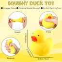 Meooeck 12 Pcs Duck Stress Relief Toy Stress Balls for Adult Mini Duck Party Favors Cute Squeeze Toys Fidget Animal Ball Fun for Birthday Party Office Birthday Christmas Stuffer Gift Classroom Prizes