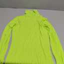 Lime Green Turtleneck Women Thermal Shirts Long Sleeve Underscrubs Tops Warm Basic Layer Winter Fall (Neon Green S)