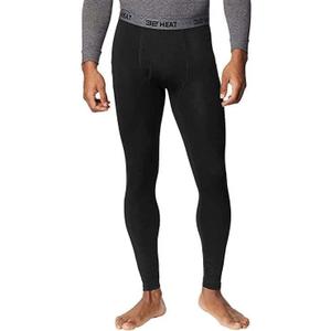 32 Degrees Men's 2-Pack Performance Lightweight Thermal Baselayer Legging Pant, Black, Small