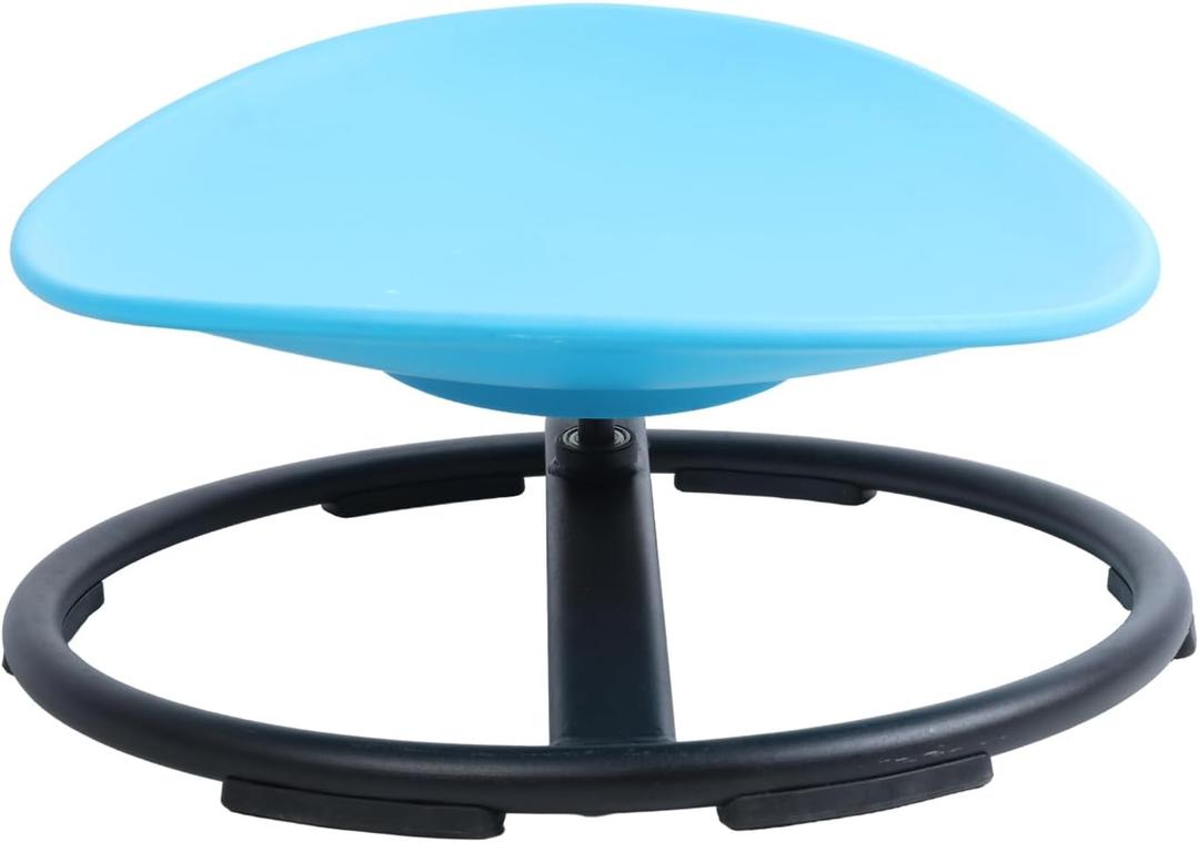 Kids Swivel Spinning Chair - Sensory Spinning Egg Shape Chair, Toddler seat Carousel Spin Sensory Chair for Kids, Sit and Spin Training Body Coordination Blue