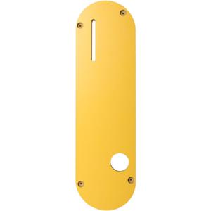Zero Clearance Table Saw Insert Compatible with DeWalt 8-1/4" DWE7485, DCS7485B & DCS7485T1 - Yellow MDF Throat Plate with Riving Knife Slot - 13" x 3.73" Replacement Accessory