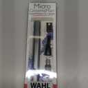 Wahl Micro Groomsman Battery Personal Trimmer for Hygienic Grooming with Rinseable, Interchangeable Heads for Eyebrows, Neckline, Nose, Ears, & Other Detailing - 05640-600
