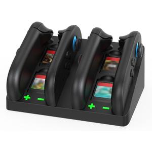 MOOGOLE 4 in 1 Charging Dock Compatible with Nintendo Switch 2 Joycon Controller