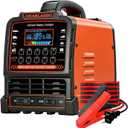12V 24V Car Battery Charger Heavy Duty, 0-15A Automatic Battery Maintainer with Auto Shutoff, 10 Charging Modes incl. CV/CC & Strong Mode, Smart Trickle Charger for Car Truck Motorcycle RV