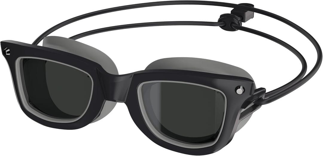 Speedo Unisex-Adult Swim Goggles Sunny G (Seasider Anthracite/Smoke/Silver)