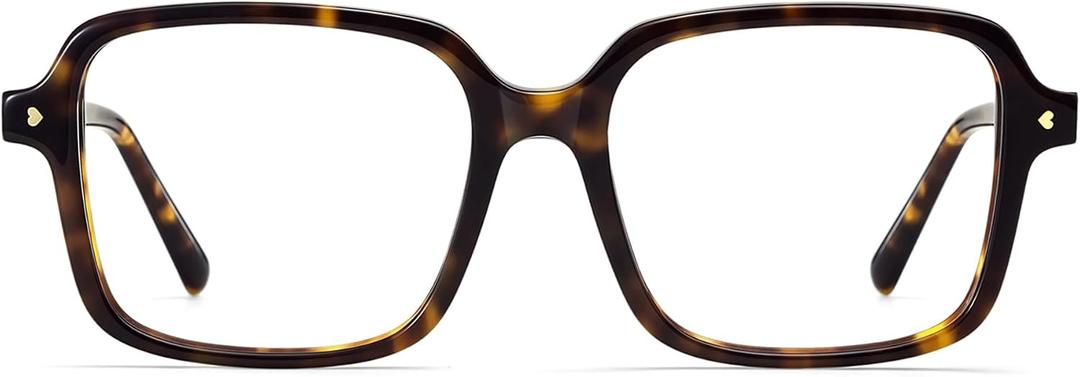 Zeelool Blue Light Blocking Glasses for Women, Oversized Square Glasses Frame Eyeglasses with Anti UV Lens Talia
