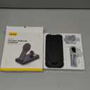 Lamicall 3 in 1 Charging Station for Apple, for Magsafe - Magnetic Foldable Wireless Charger Stand, Fast Charging Station for iPhone 17/16/15/14/13/Pro/Pro Max/Air, Apple Watch, AirPods, Foldable