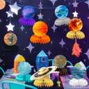 2 x 9 Pcs Space Centerpieces Solar System Birthday Decorations Space Themed Party Decorations Space Birthday Decorations