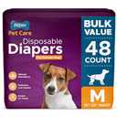 Inspire Pet Care Dog Diapers Female Dogs | Bulk Value Doggie Incontinence, Accidents, for Heat, Pee or Period and Housebreaking (Medium (48 Count))