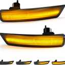 LED Side Mirror Turn Signal Light - Amber Sequential Blinker, Compatible with Ford Focus 2008-2016,5X Brighter, Plug and Play, IP68 Waterproof