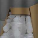 JOVITEC 200 Pcs Plastic Film Canister Holder 35 mm Empty Camera Reel Containers Storage Containers Case with Lids for Small Accessories Fish Hook Film Beads (White)