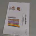 9.8 Large Acrylic Straw Holder for Cabinet Door - Reusable Straw Organizer Storage, Holds 80+ Straws, Ultra Sticky Adhesive Door Mounted, Kitchen Cabinet Accessories Container (Transparent)