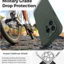 AOTESIER Magnetic for iPhone 15 Pro Case, Upgraded Full Camera Protection | Food Grade Silicone | MagSafe Compatible | Shockproof Protective Phone Case with Anti-Scratch Lining, Alpine Green