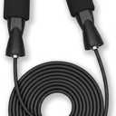 Jump Rope for Fitness Adjustable PVC Exercise Rope with Tangle-Free Design & Comfortable Foam Handles, Ideal for Cardio, Home Workout & Training for Men, Women & Kids XYL sports (Black)