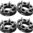 GAsupply 5x4.5 to 5x5 Wheel adapters 1.25 inch 32mm, 5x114.3 to 5x127 Wheel Spacers Adapters 71.5mm Hub Bore with 1/2-20 Studs, 4 Pack