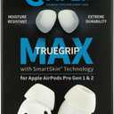 Comply TrueGrip MAX | Premium Memory Foam Replacement Earbud Tips for Apple AirPods Pro 1 & 2 | Long Lasting Comfort, Extreme Durability, Secure Fit, Superior Noise Isolation| White (Large) (1 Pair)