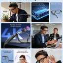AI Smart Glasses with Camera 4K for Men & Women, 800W Anti-Shake Camera Glasses with Chat GPT, Video Recording Dual Mic,Bluetooth Translation Glasses with 160+ Languages,Color-Change Lens -Black