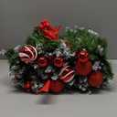 Christmas Garland with Lights, 9ft Battery Operated LED Garland with Timer, 30 Warm White LEDs, Waterproof Christmas Decorations for Indoor Outdoor Mantel, Stairs, Doorway, Window, Porch, Home