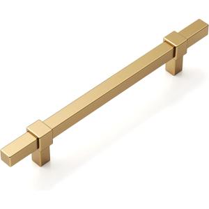 Amerdeco 10 Pack 5 Inch 128mm Champagne Bronze Cabinet Pulls Zinc Alloy Heavy Duty Modern Kitchen Cabinet Handles Drawer Pulls Hardware for Cabinets Cupboard Dresser Wardrobe ZH0087