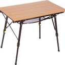 PORTAL Camping Table Portable Folding Table Ultra Lightweight Folding Camp Table 4 Adjustable Legs Aluminum Roll Up Table Top with Carry Bag for Outdoor Travel Backyards BBQ
