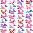 JOYIN 28 Valentine's Day Foam Airplanes for Kids, Greeting Cards with Punchline for Kids School Classroom Exchange Prizes Gift Supplies, Planes Party Favor