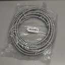 25ft Refrigerator water line with 1/4" Comp by 1/4" Comp Connection, Food grade PEX Inner Tube Fridge Water Line with Wrench, Stainless Steel Braided Ice Maker Water Hose