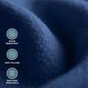 Bare Home Polar Fleece Blanket - Throw - Dark Blue - Warm & Cozy - Premium Fleece for Bed, Sofa, Camping, Travel and Cold Nights - Lightweight Blanket (Throw, Dark Blue)