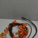 Sggvecsy 47.2 4Pcs Fall Artificial Ficus Branches Artificial Fall Stems Faux Ficus Twig Plants Fake Leaf Fall Eucalyptus Branches for Thanksgiving Autumn Home Office Wedding Vase Filler Decoration