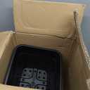 10-Pack Square Planter 3 Gallon Nursery Pots, Injection Molded Plastic Gardening Pots for Indoor Outdoor, Black