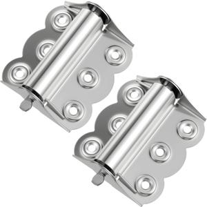 2 Pcs Screen Door Hinges Stainless Steel Self Closing Spring Loaded Hinges 2.4 x 3 Inch for Home Interior, Exterior Doors and Commercial Use