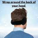 2 x MDSTYLE Winter Ear Muffs for Men & Women - Adjustable & Foldable - Fleece Ear Warmer Ear Covers Cold Weather Outdoor