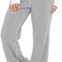 DISCIPBUSH Track Pants Women Sweatpants Soft Jogging Straight Pajama Sweats Wide Leg Sweatpants Women Lounge Pants Joggers S