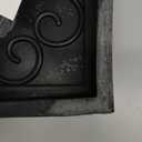 Achla Designs Scrollwork Rubber Boot Tray, Black, 24 inch L, Small (1'2" x 2' (Rectangular))