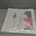 Baby Girl First Birthday Party Decorations 'ONE' Letters Individual Three White Transparent Square Boxes with 24 Balloons Decor for 1 Year Old Baby Birthday Party Decor Backdrop Favors