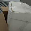 Rubbermaid Swing Top Waste Container for Home and Kitchen, Easy Access Disposal and Slim Modern Trash Can with Lid, 12.2 Gallon Capacity, White
