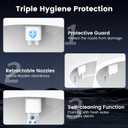 FEELSO Bidet Attachment for Toilet with Filter, Bidet Toilet Seat with Self-Cleaning Dual Nozzle (Frontal/Rear Wash), Ultra-Slim & Non-Electric Bidet Sprayer for Hard Water, Adjustable Water Pressure
