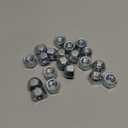 Frienda 1/2-20 Inch Trailer Lug Nuts 509 Tire Wheel Lugs Tire Acorn Silver Open End Finish Nuts for Trailers Wheel(20 Pieces)