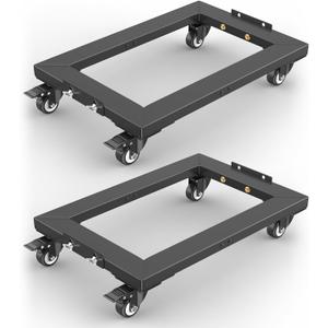 IMAYCC Furniture Moving Dolly 1800LBS, Heavy Duty Dolly cart with Wheels, Reinforced Steel Frame Moving Dolly 4 Wheels with Brake 23.4" x 15.7" Furniture Dolly 2 Packs