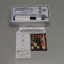 Facial Pore Blackhead Remover Vacuum - Fore Cleaner and Blackhead Extractor with 3 Adjustable Suction Levels - 5 Probes - Pore Vacuum Kit for Women&Men (White)