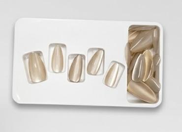 Press on Nails, 24Pcs 12 Sizes Oval Fake Nails Kit Press Ons with Nail Glue, Adhesive Tabs, Nail File, Prep Pad, Manicure Stick, Pack Of 6