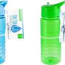 Items 4U! On The Go Reusable Bottle, 12 oz, Plastic, Colors Vary, 1- Bottle