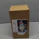 Foreby Garden Gnome Statues Outdoor Decor Solar Gnomes with Butterfly on LED Lighted Flowers, Resin Blue Gnomes Sculpture for Patio Yard Lawn Ornament Decoration