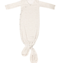 Copper Pearl Baby Gown - Knotted Newborn Sleepers for Baby Boy and Girl, Soft Stretchy Long Sleeve Infant Gowns with Bottom Tie and Hand Mittens, Perfect Hospital Coming Home Outfit 