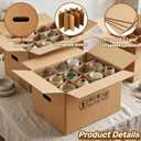 10 Sets Wine Boxes for Moving with Reinforced Cardboard and Handle