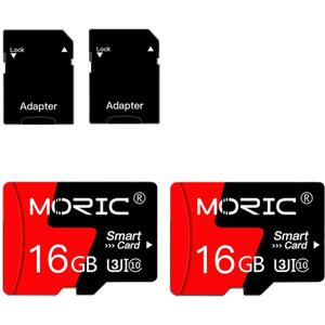 2 Pack 16GB Micro SD Card with SD Adapter High Speed Memory Card,C10 A1 Memory TF Card for Camera/Dash Cam/Smartphone/Tablet/Drone