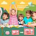 30 Packs Valentine's Day Cards with Mochi Squishy Toys, Mini Kawaii Stress Relief Squishy Toys Sets for Kids, Valentine's Day School Classroom Prizes, Valentine Exchange Gift