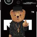 Cool Case Compatible with iPhone 16 Pro case,Designer for Boys,Funny Aesthetic Soft Silicone Gel Rubber Shockproof Cover Full Body Drop Protection (for iPhone 16 pro) Black