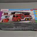 Fire Truck Toy for Kids 3 4 5 6 7 8 Years Old - Fire Trucks Playset with Rotating Ladder, Sound and Light, Vehicle Toys for Boys 5-8, City Cars Toyset, Birthday Gifts for Girls Toddlers 3+